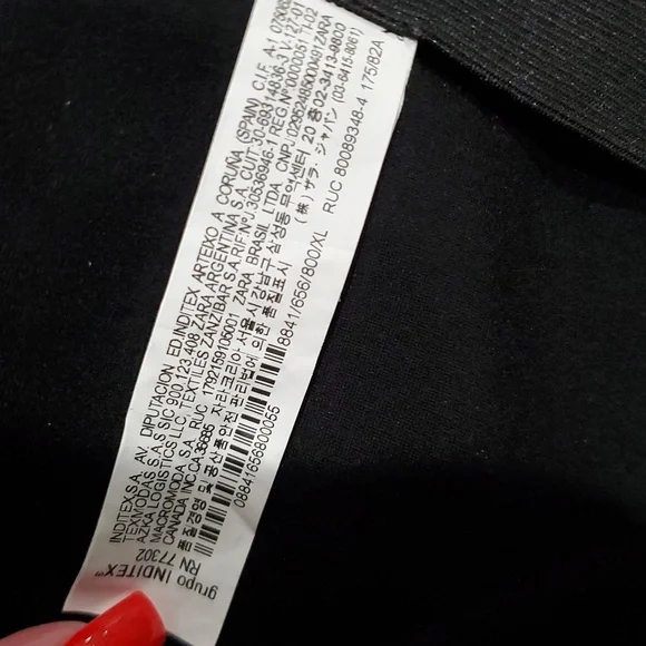 Zara NWT black stretch pants for women size XL minor flaws easy fix trending - Picture 8 of 10